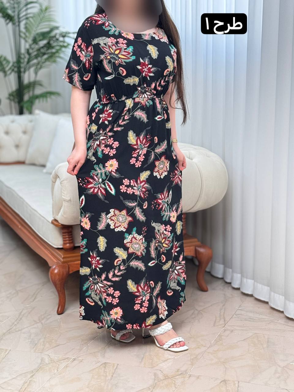 پیراهن نخی مهوا 3009