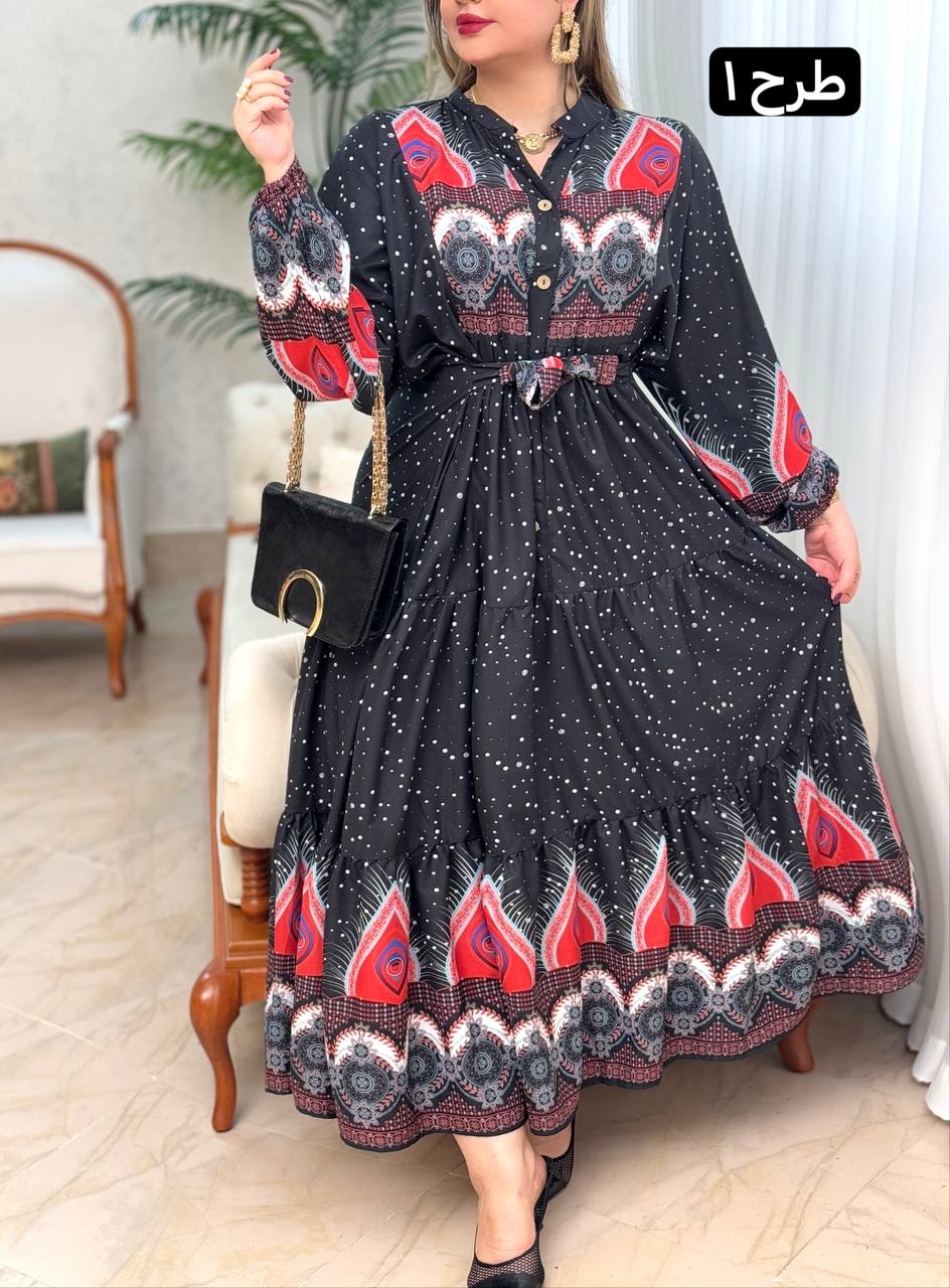 پیراهن وارداتی طاووس 3013