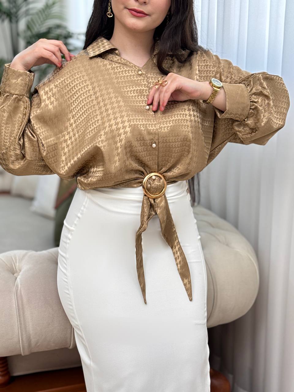 شومیز ساتن بهنوش 3022