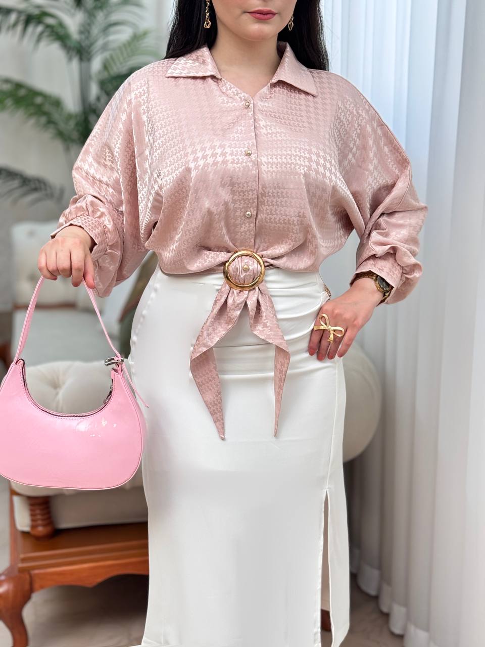شومیز ساتن بهنوش 3022