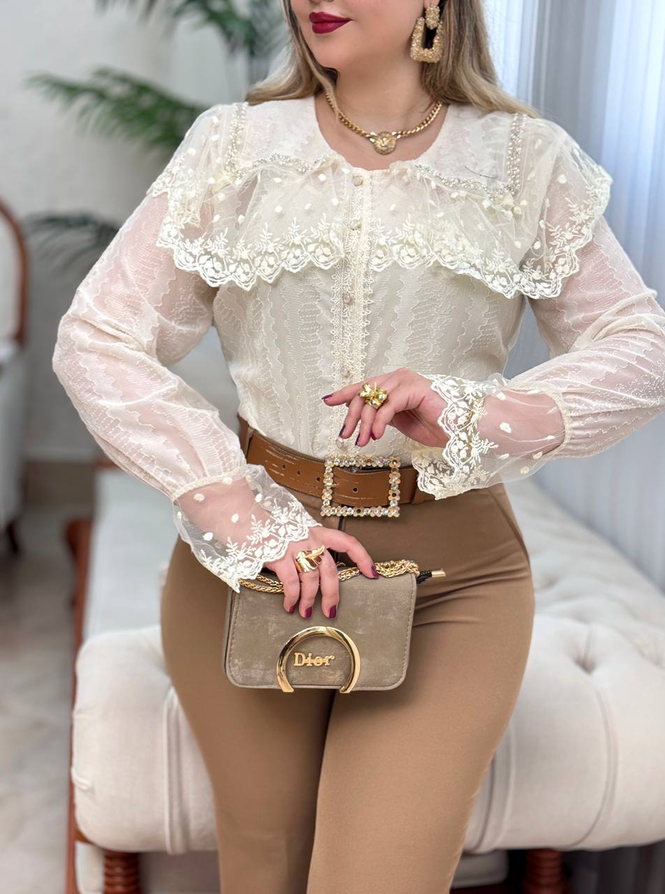 شومیز دانتل چکاوک 3042