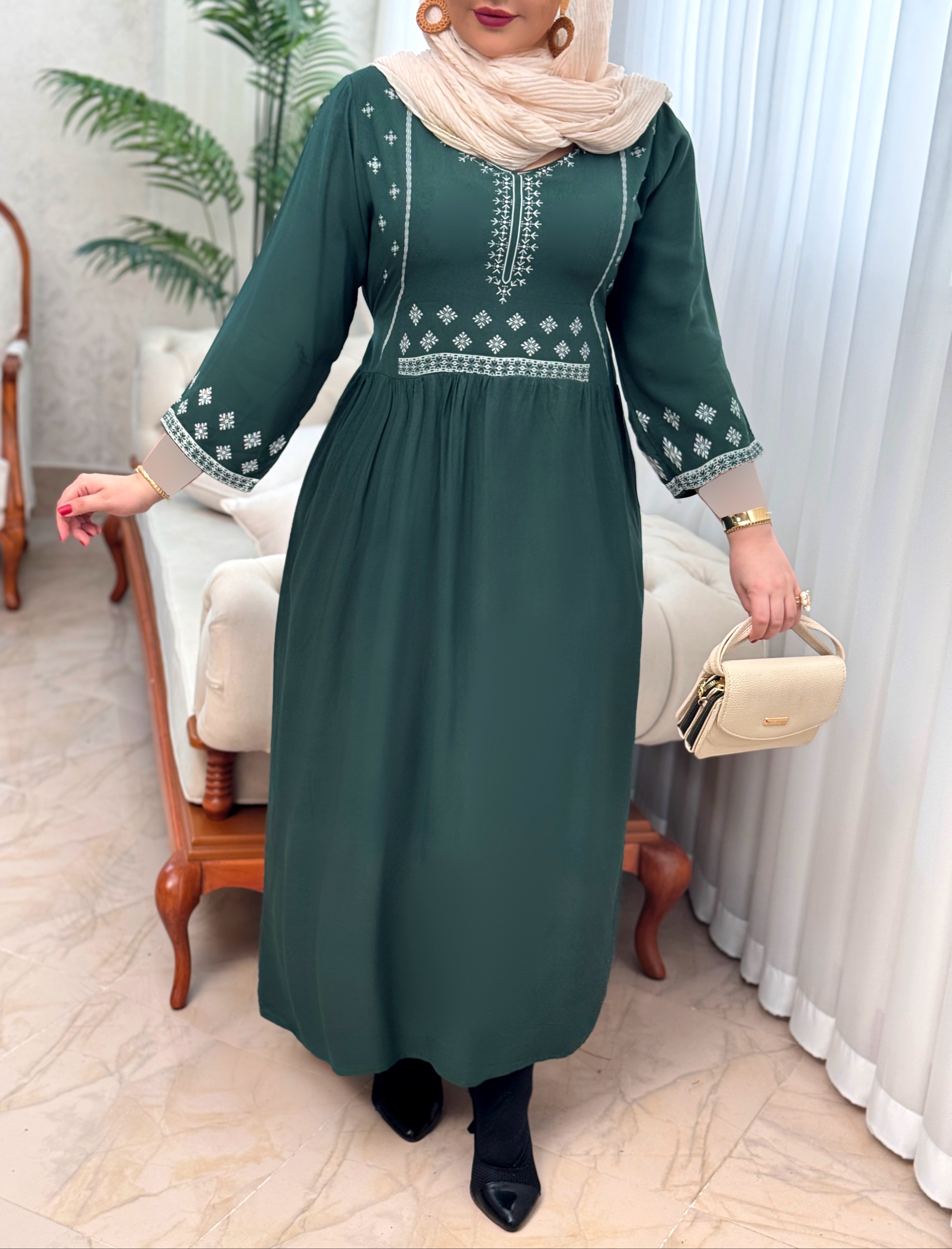 پیراهن نخی مهناز3087