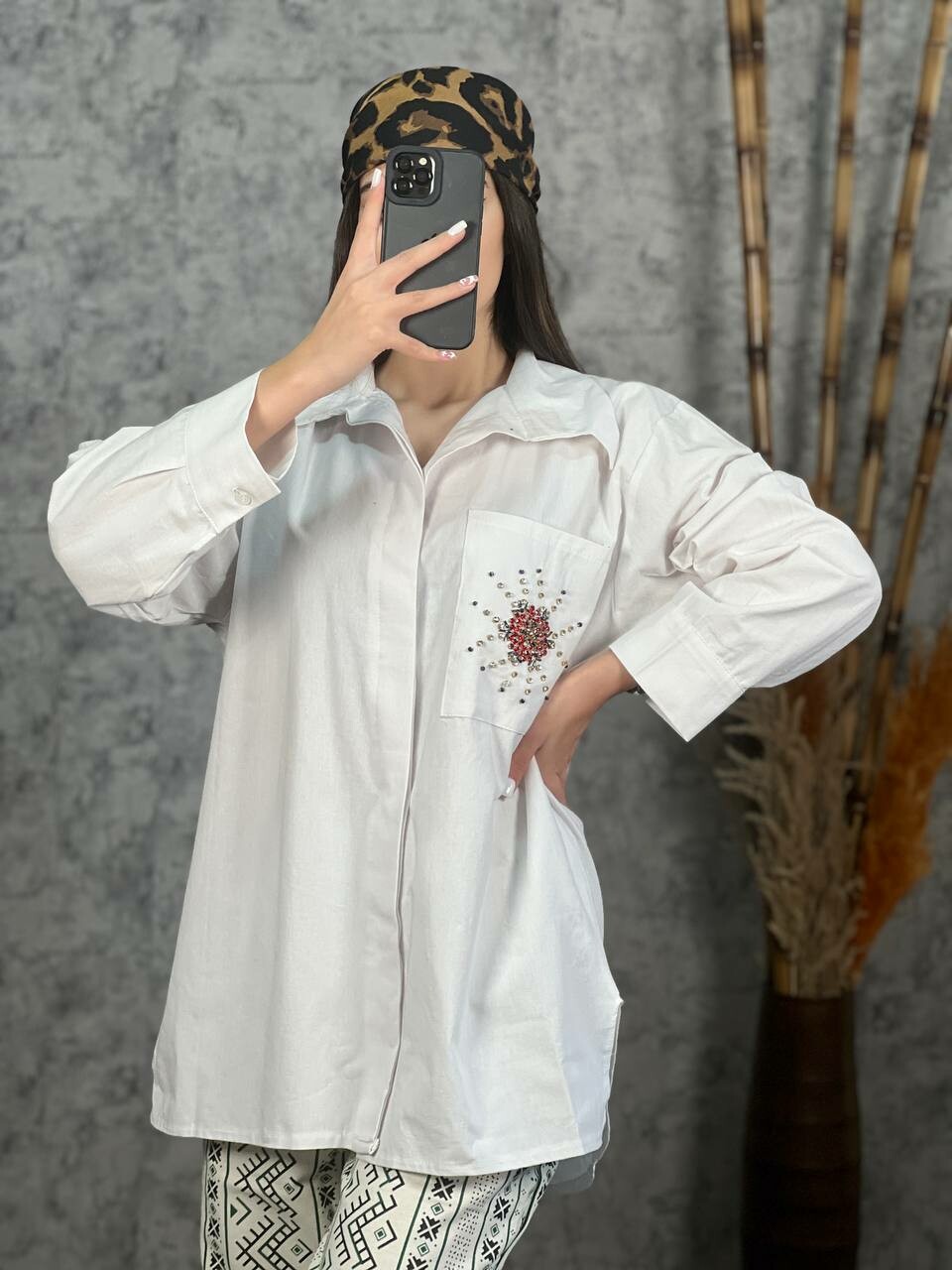 تونیک لینن سنگ دوزی کد ۱۰۱۴