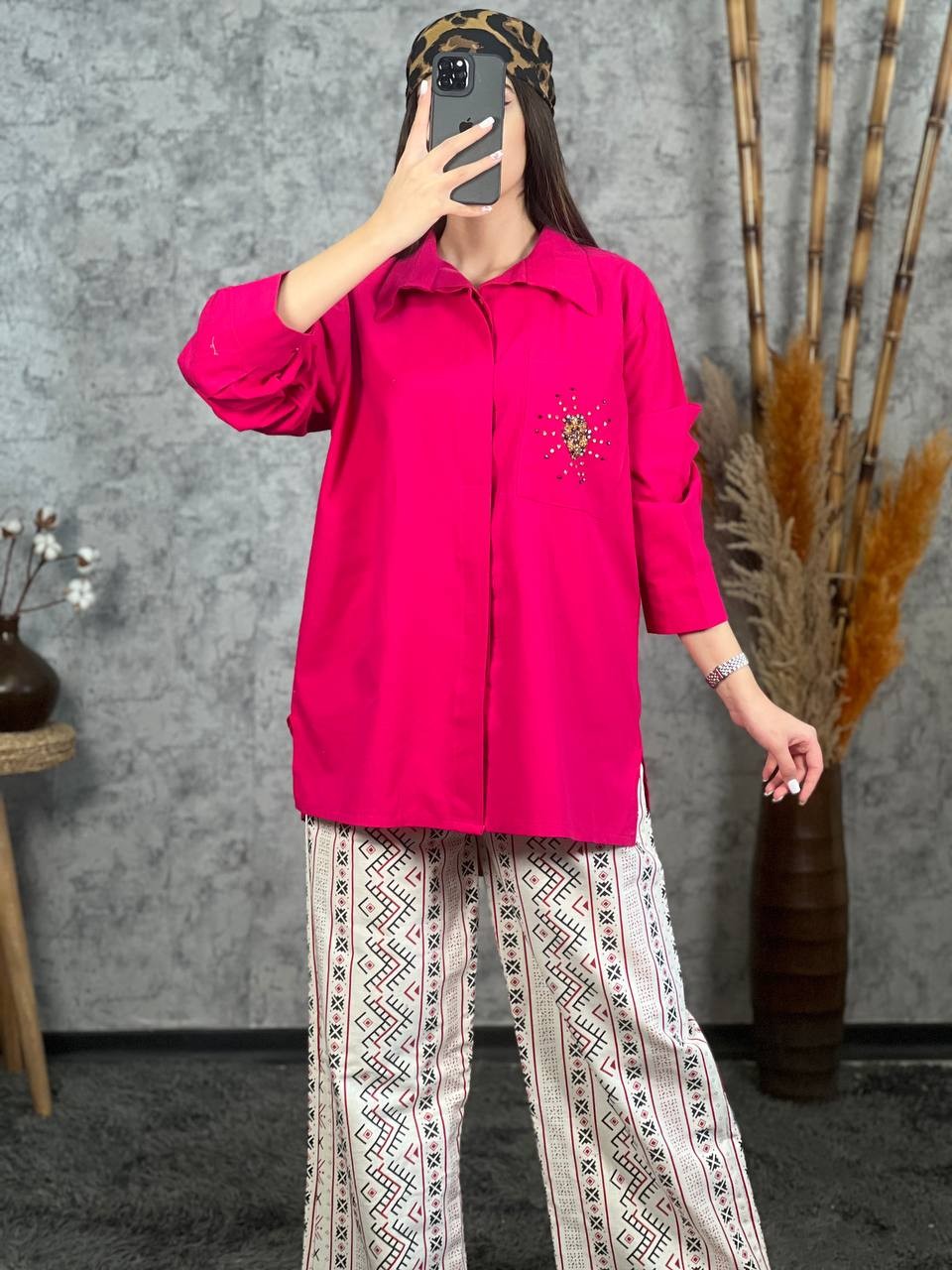 تونیک لینن سنگ دوزی کد ۱۰۱۴