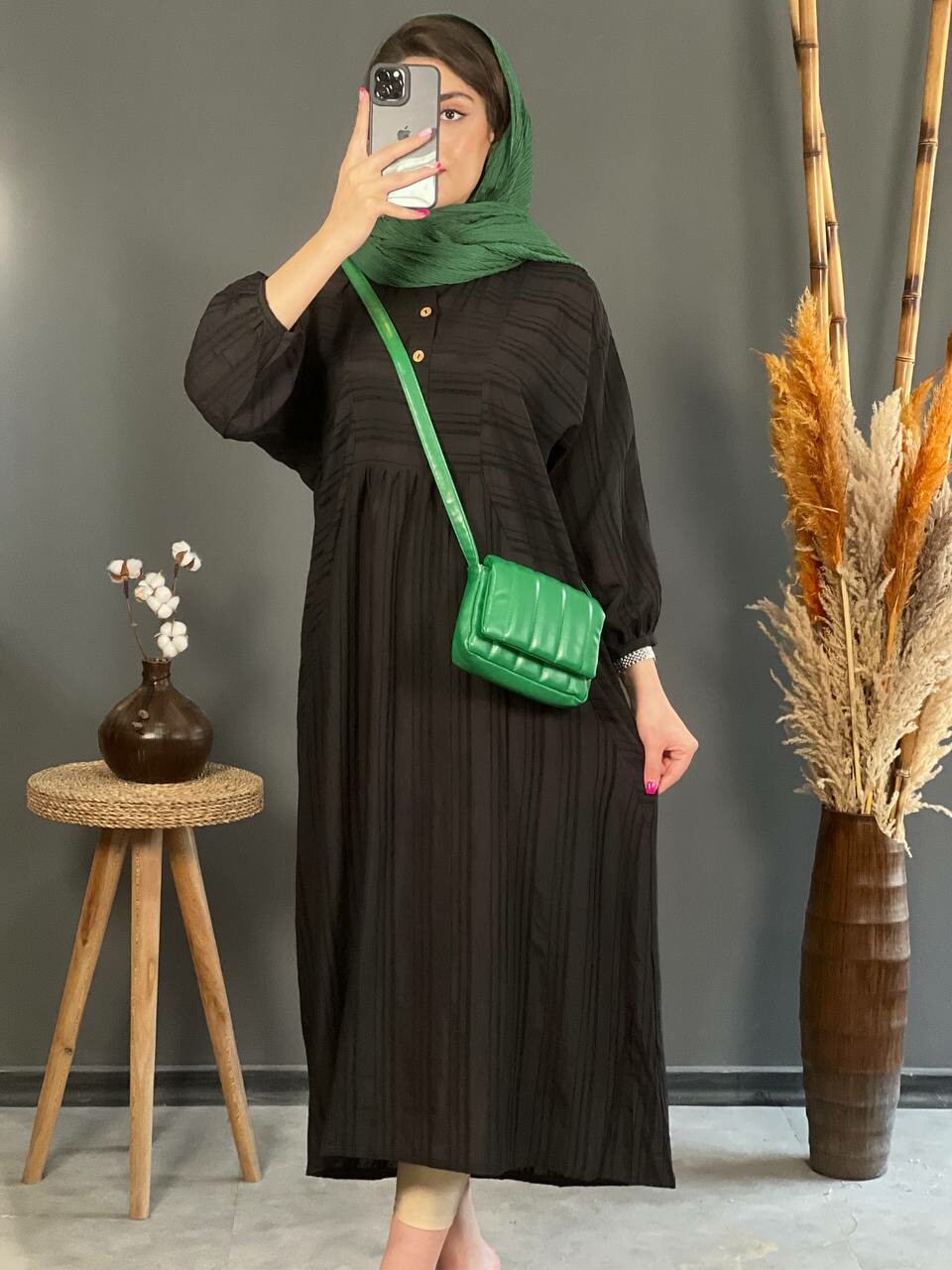 پیراهن وال جلو دکمه 1118