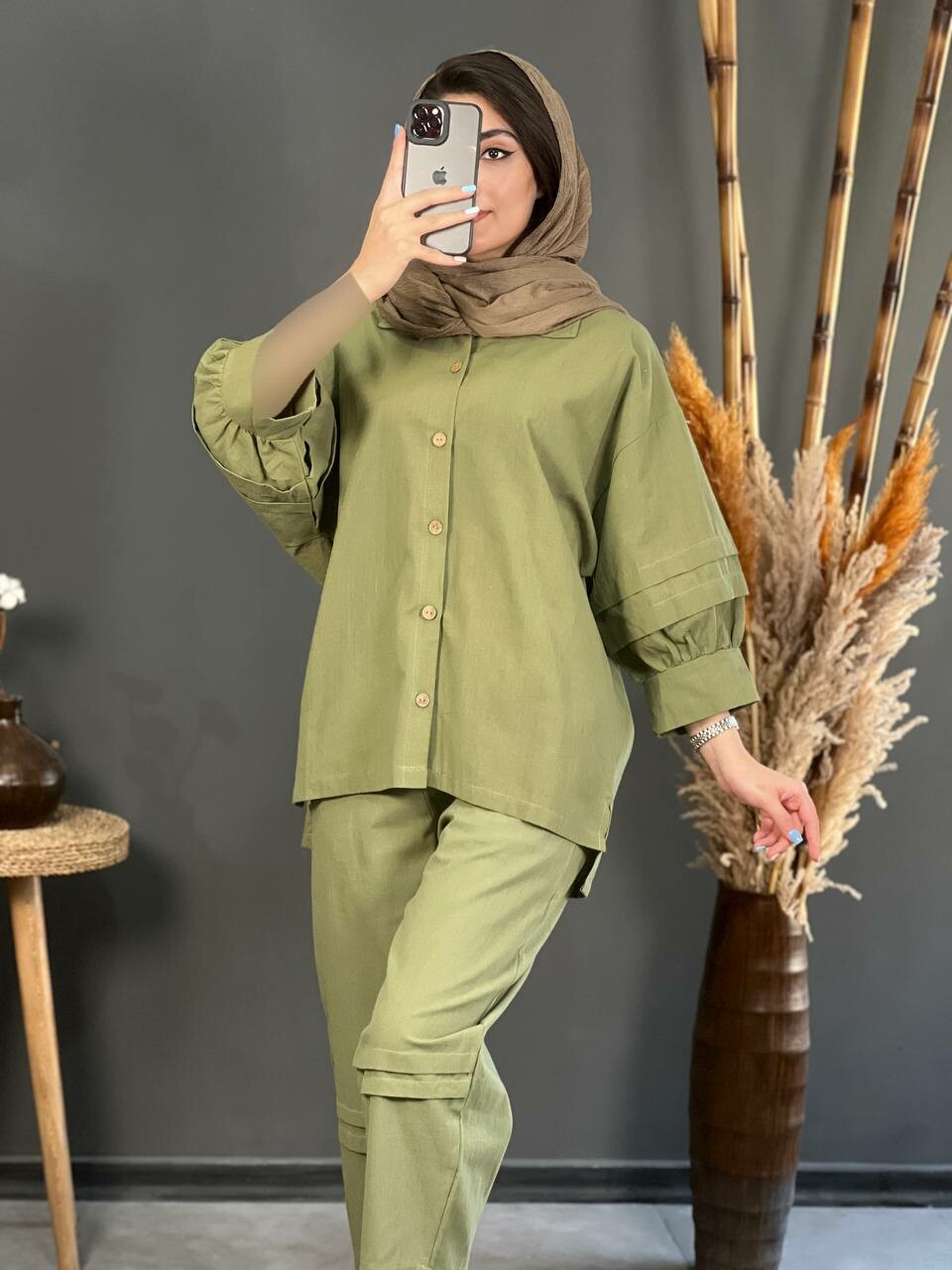 ست لینن آستین بالنی 1170