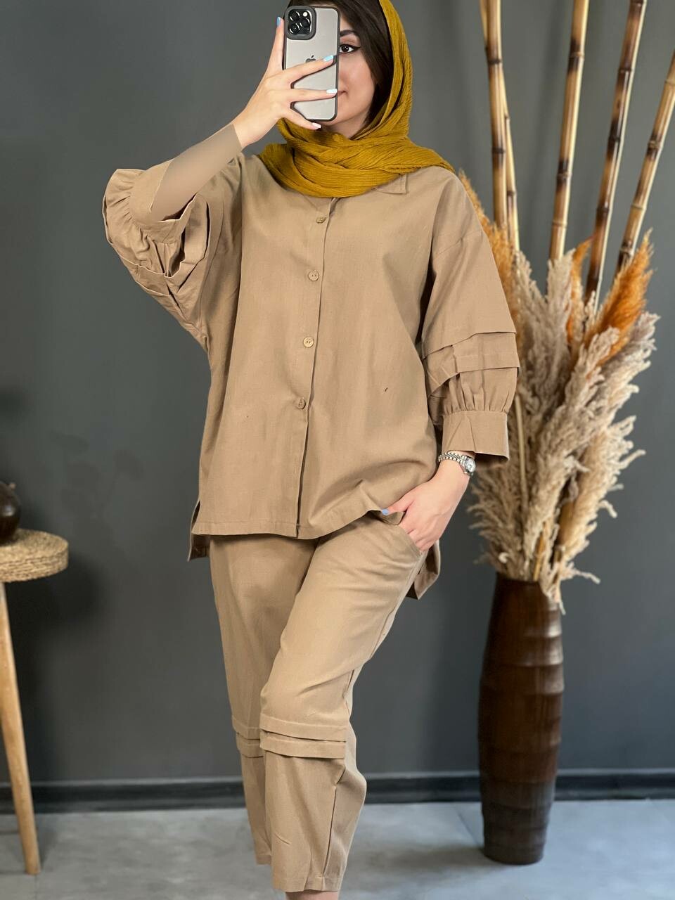 ست لینن آستین بالنی 1170