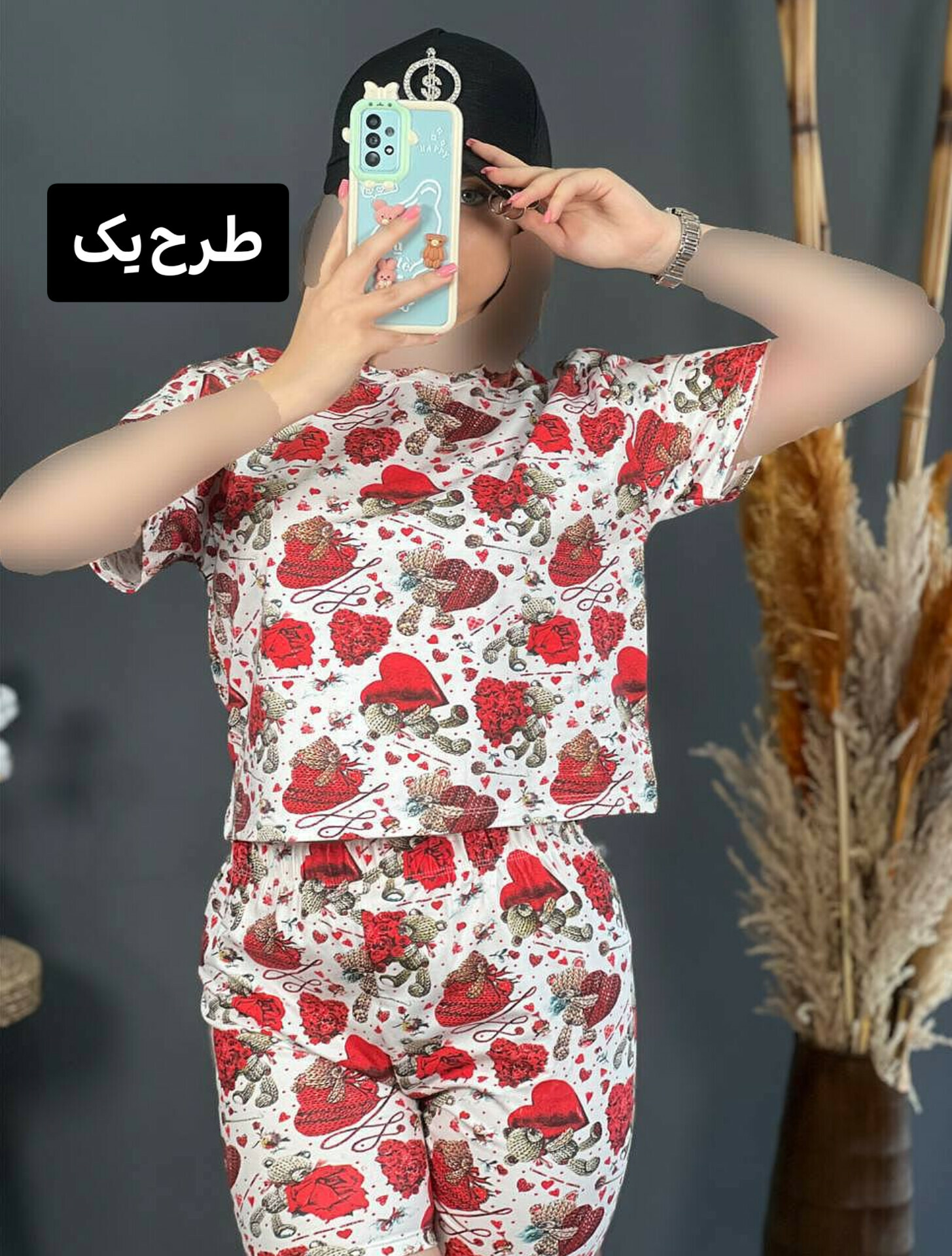 ست کراپ شلوارک پنبه 1152