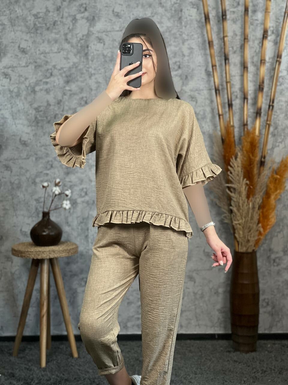 ست لینن چیندار 1037