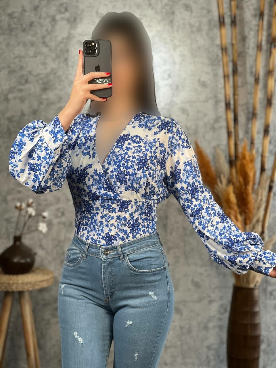 شومیز فلور گل ریز 1030