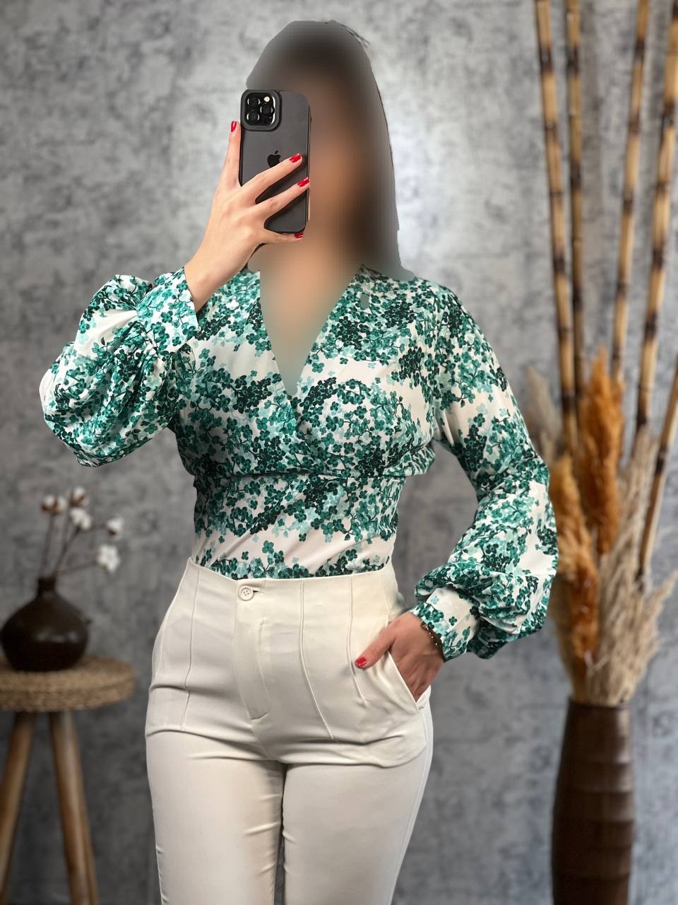 شومیز فلور گل ریز 1030