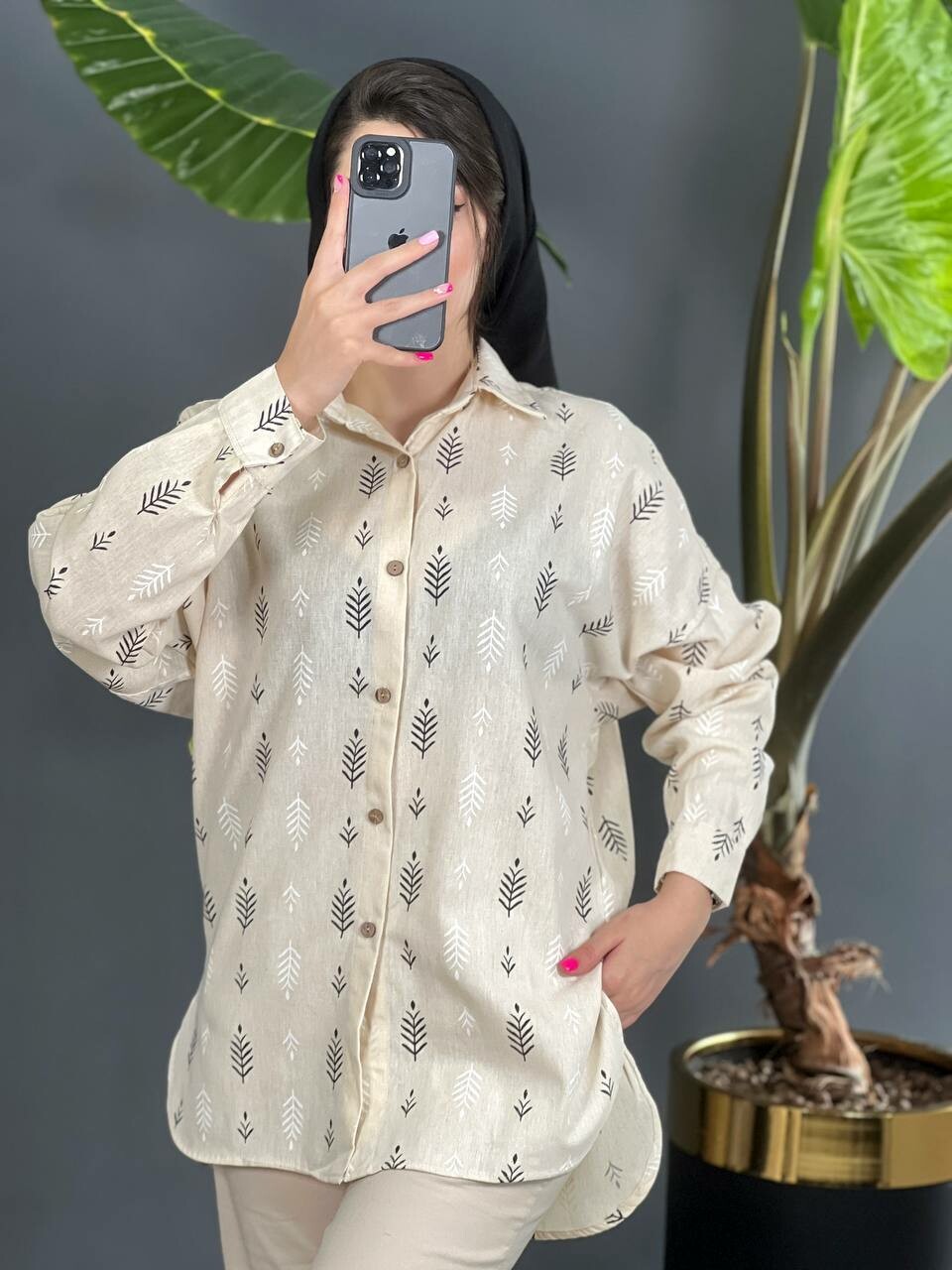مانتو لینن برگی 1061