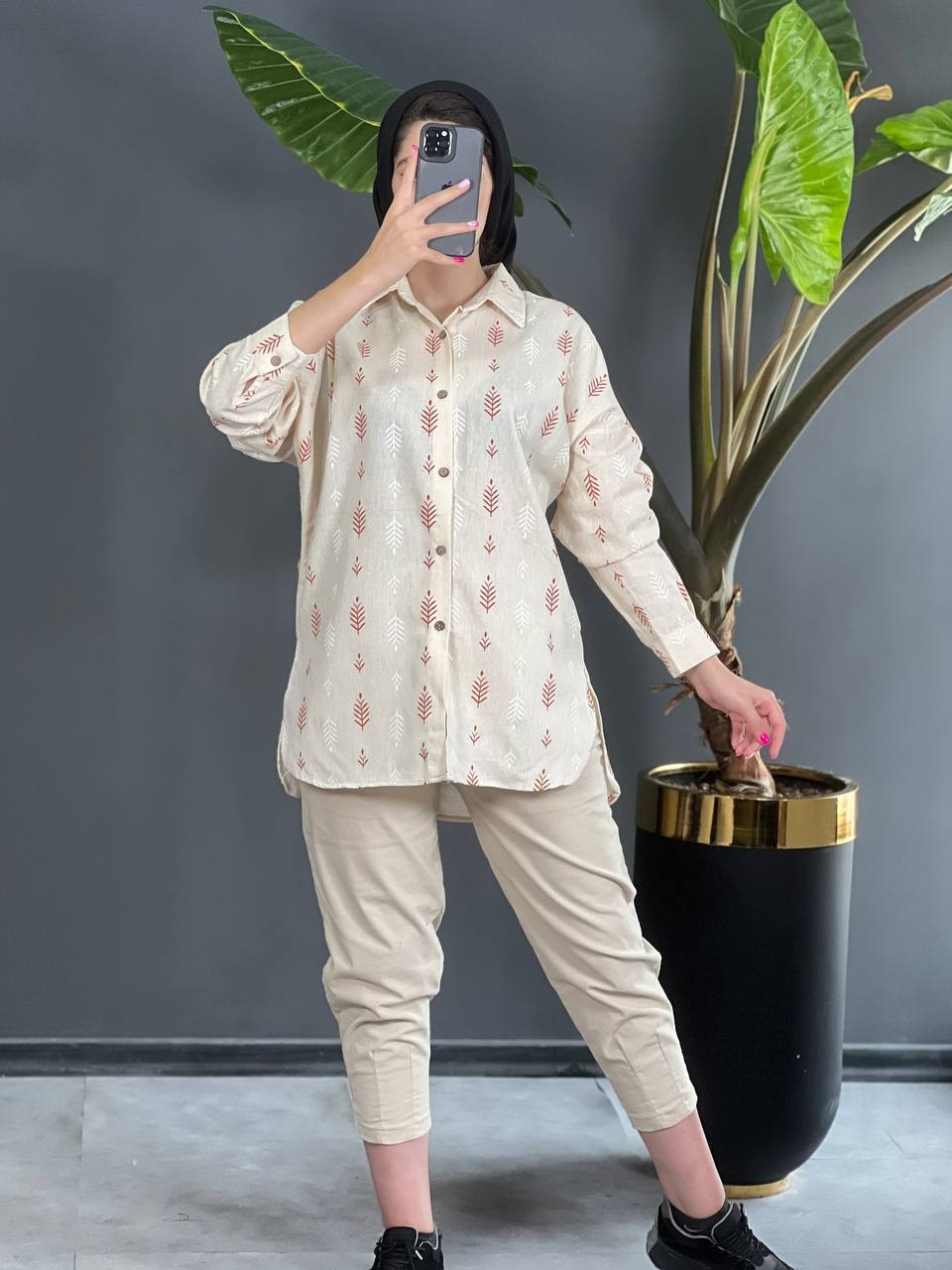 مانتو لینن برگی 1061