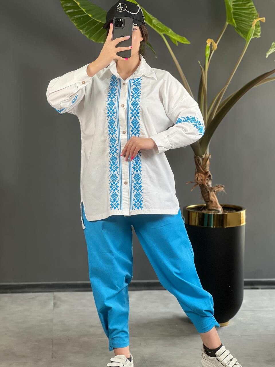 ست لینن گلدوزی 1076