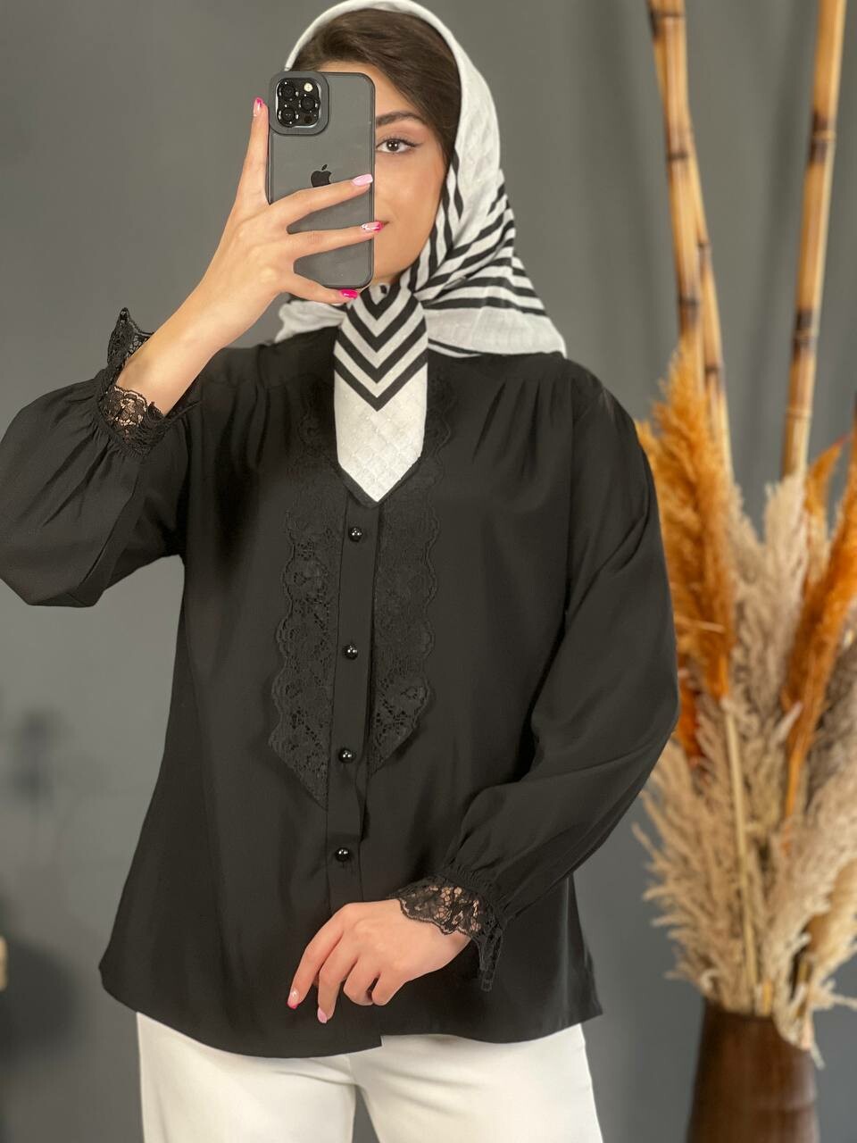 شومیز الیزه جلو گیپور 1139