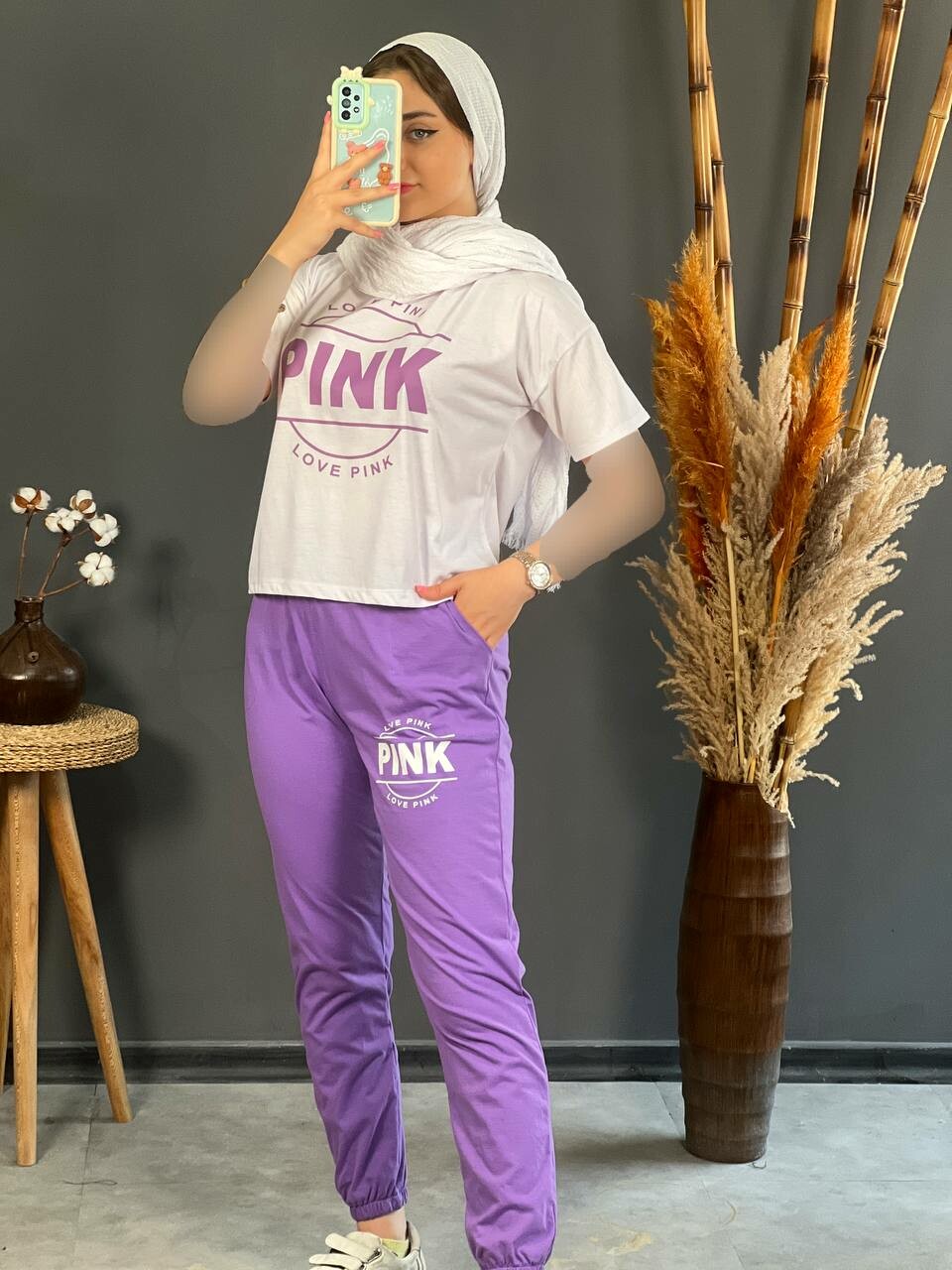 ست نخ پنبه پینک 1141