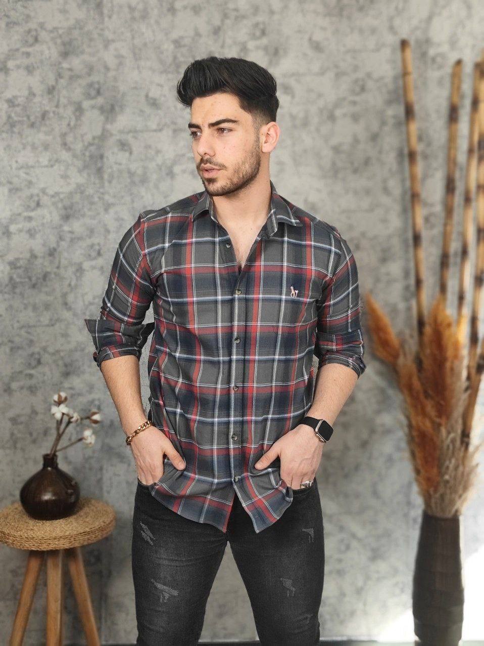 پیراهن مردانه چهارخونه 1150