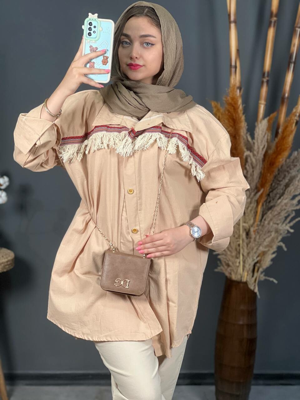 مانتو لینن ریشدار 1165