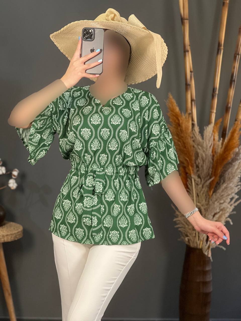 شومیز فلور کاکتوسی 1127