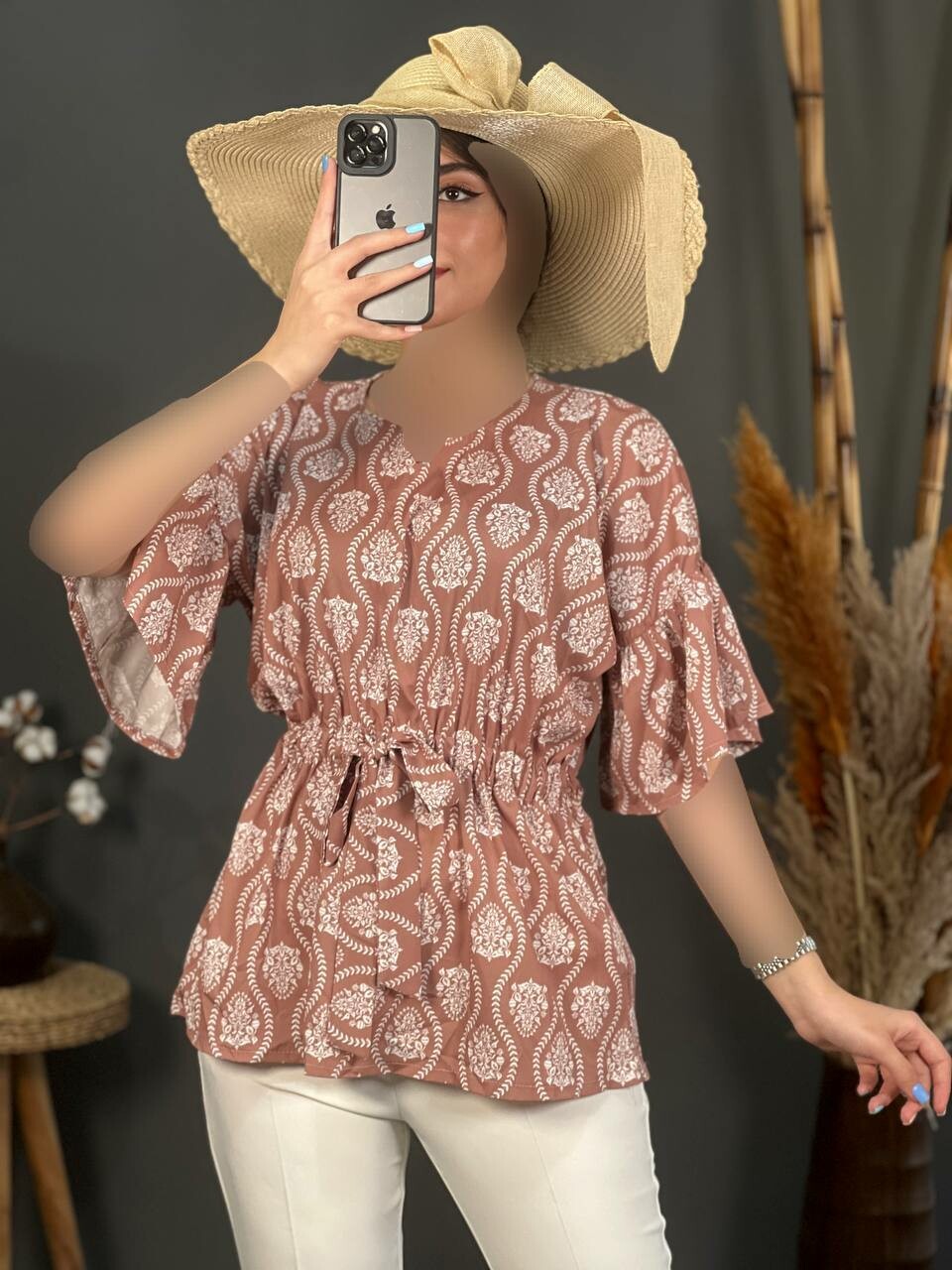 شومیز فلور کاکتوسی 1127