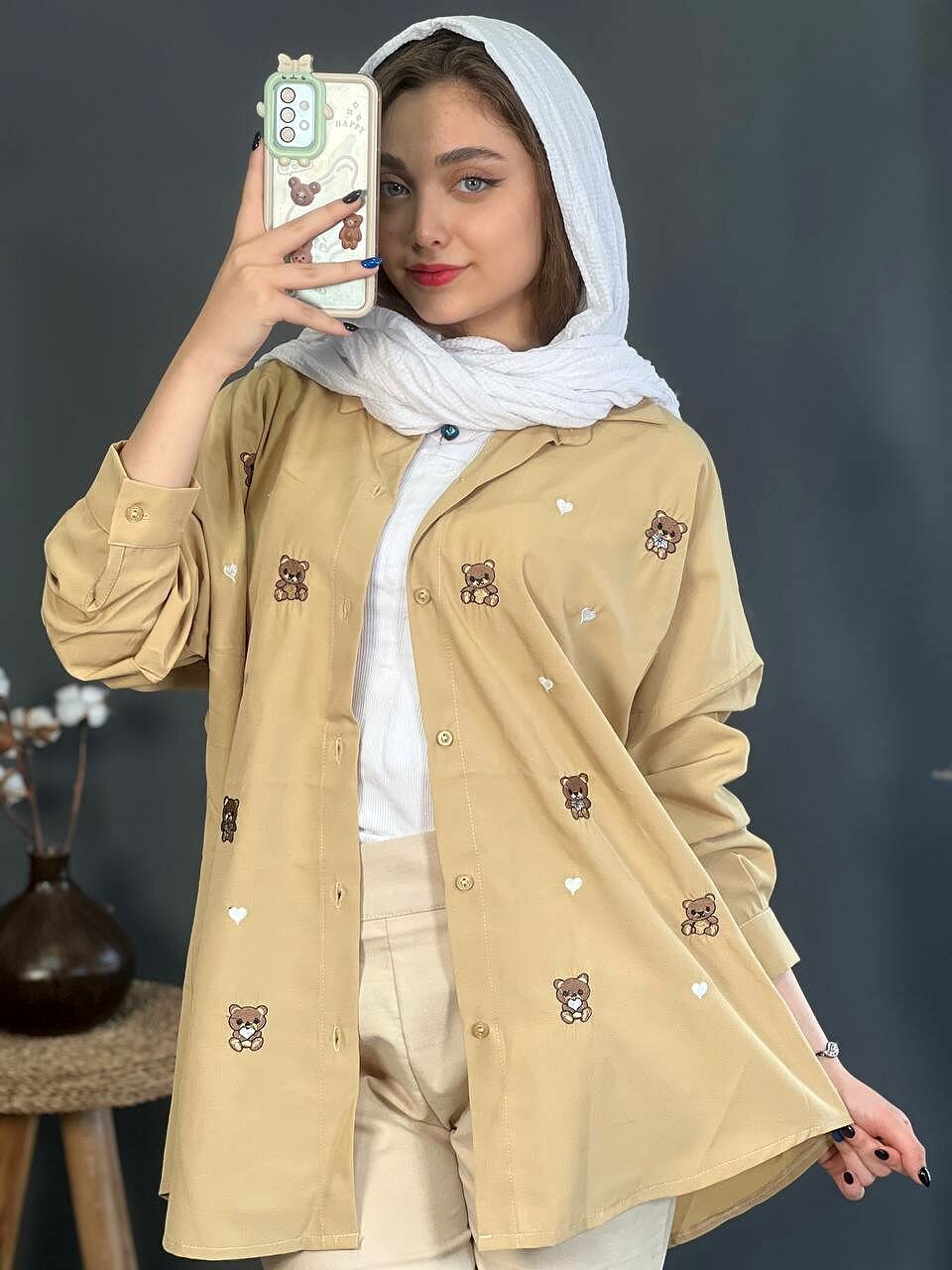 مانتو گلدوزی تدی 1180