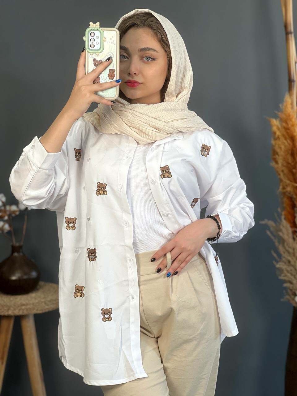 مانتو گلدوزی تدی 1180