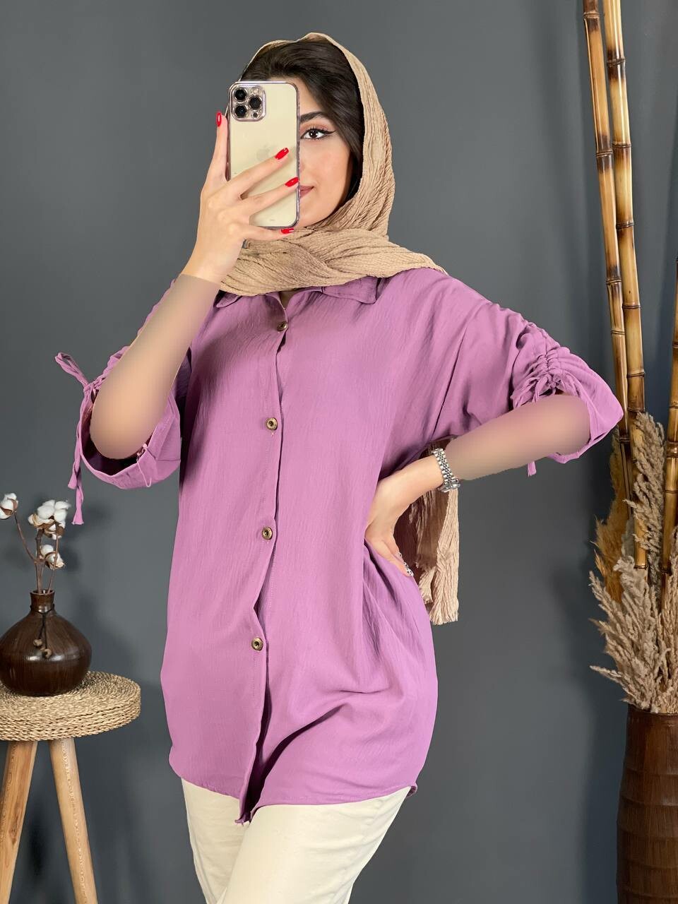 مانتو ابرو بادی جلو دکمه 1136