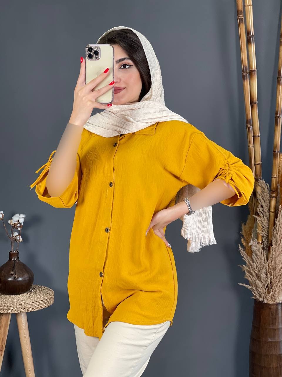 مانتو ابرو بادی جلو دکمه 1136
