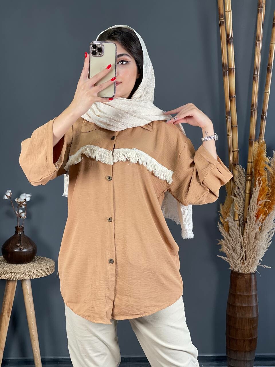 مانتو ابروبادی ریشدار 1139