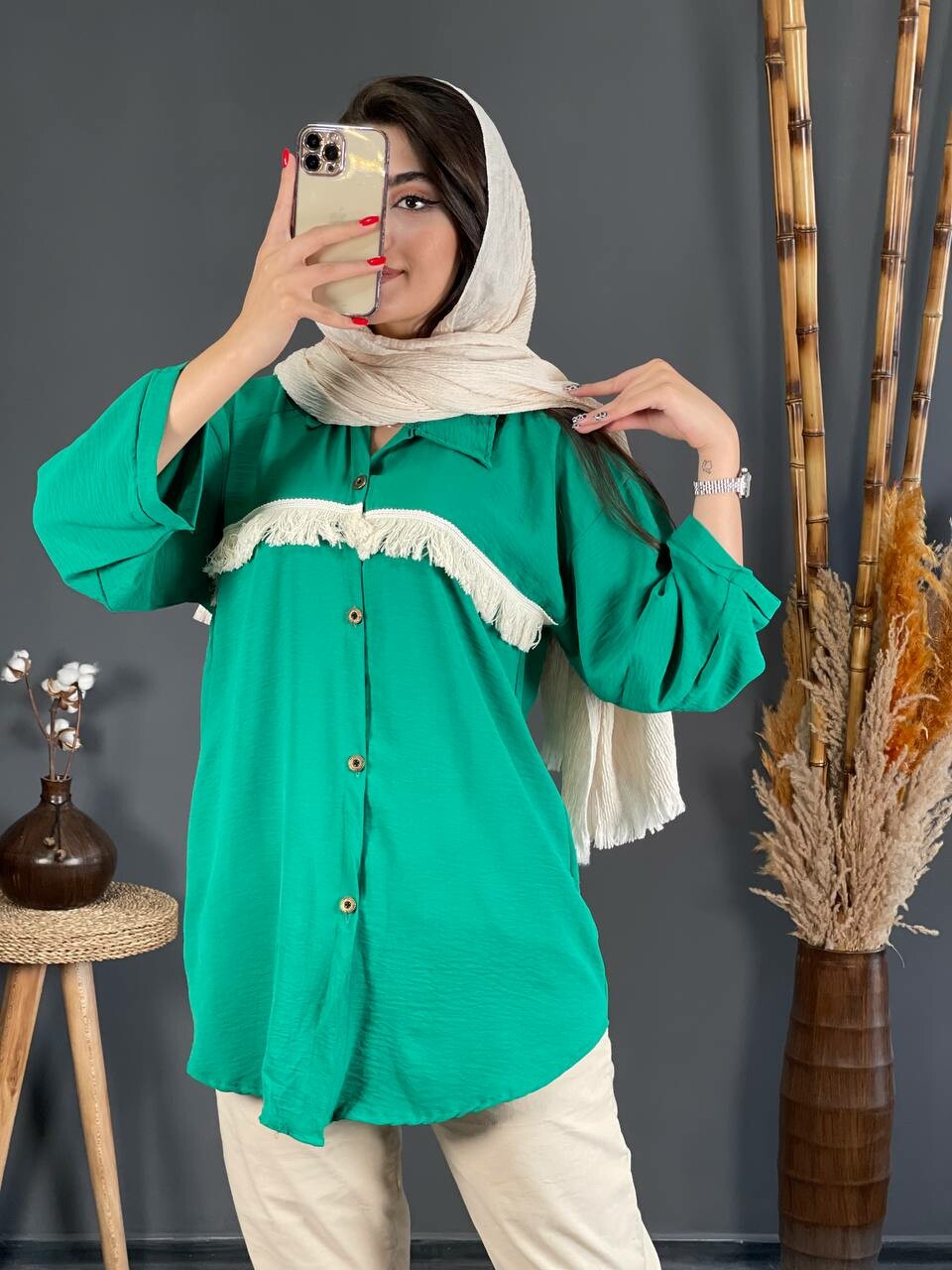 مانتو ابروبادی ریشدار 1139