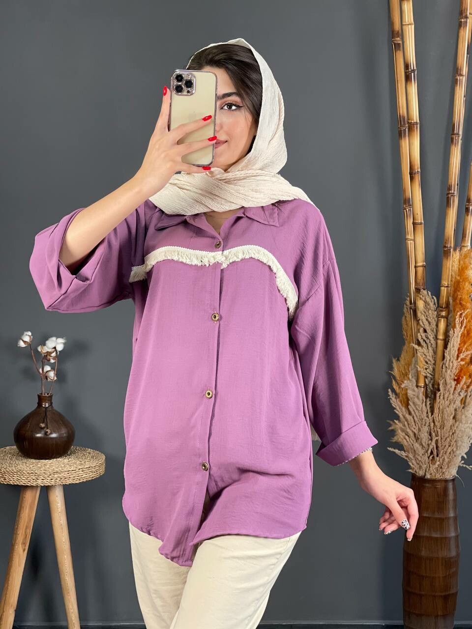مانتو ابروبادی ریشدار 1139