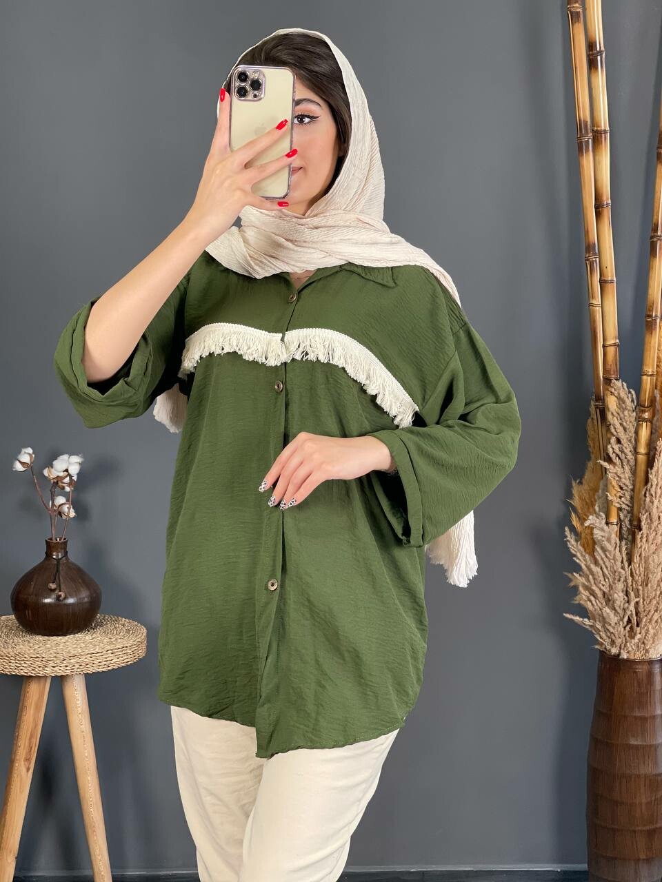 مانتو ابروبادی ریشدار 1139