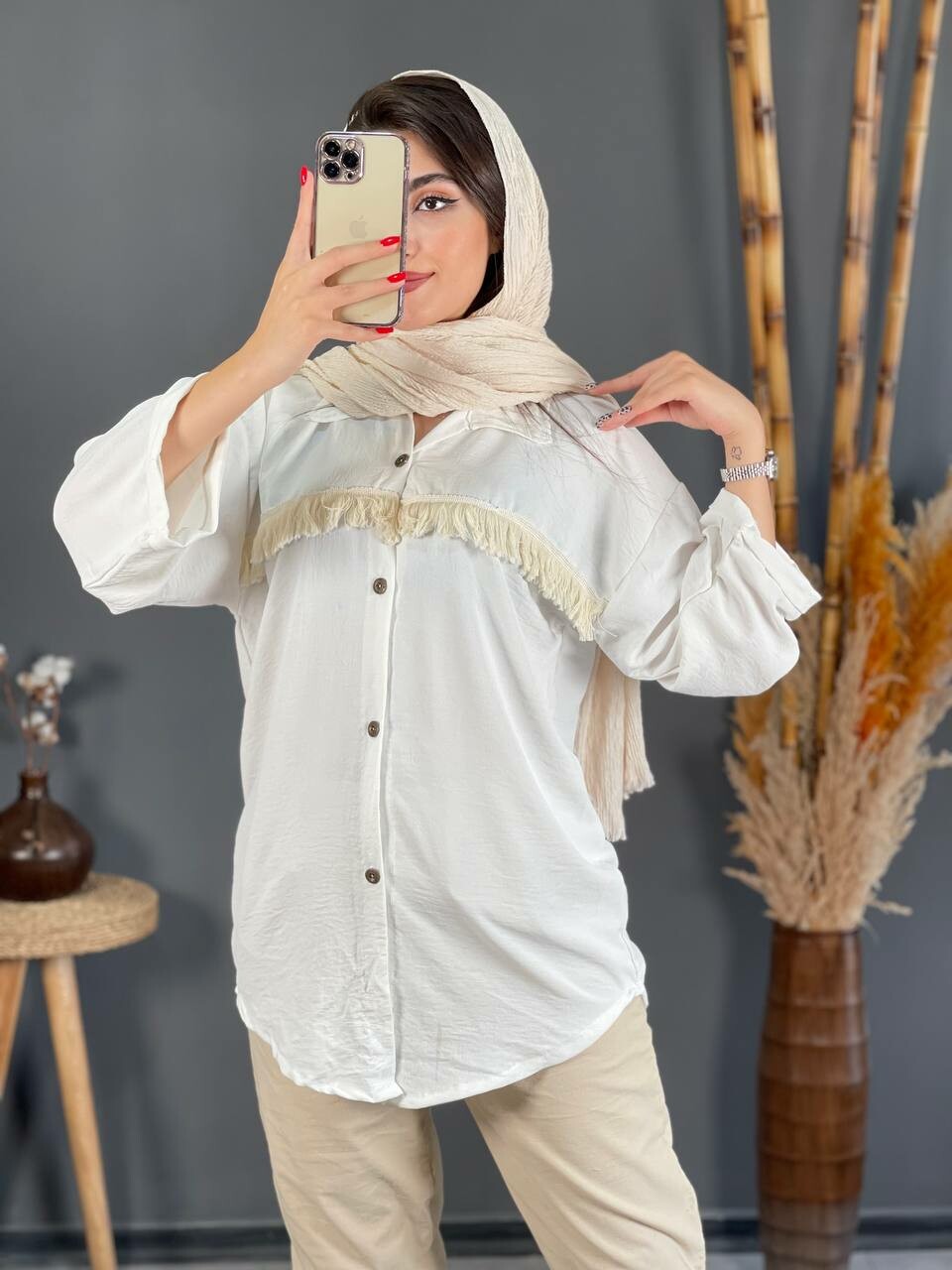 مانتو ابروبادی ریشدار 1139