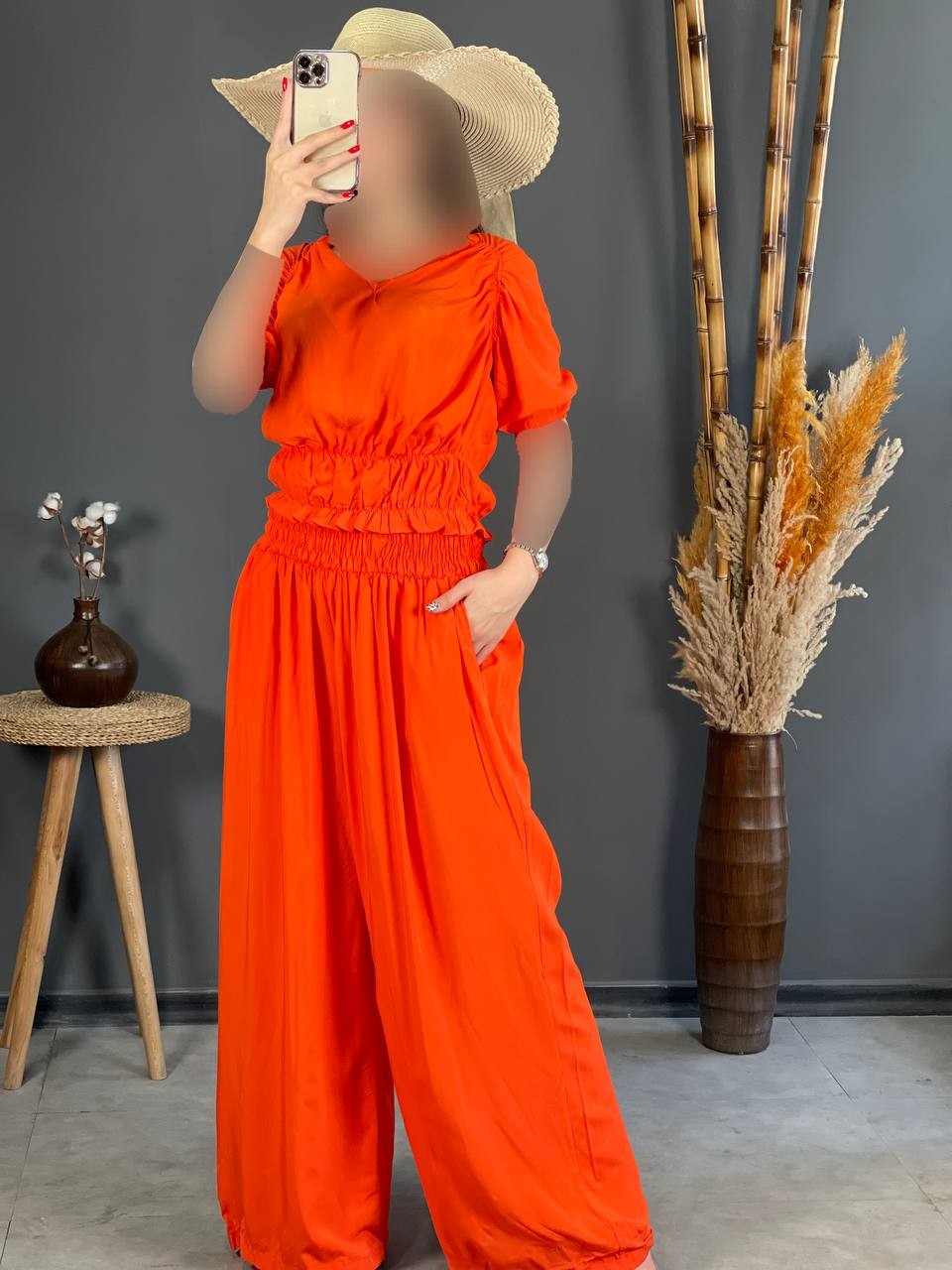 ست شلوار بگ نخ پنبه 1140