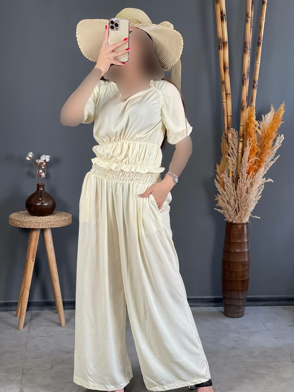 ست شلوار بگ نخ پنبه 1140