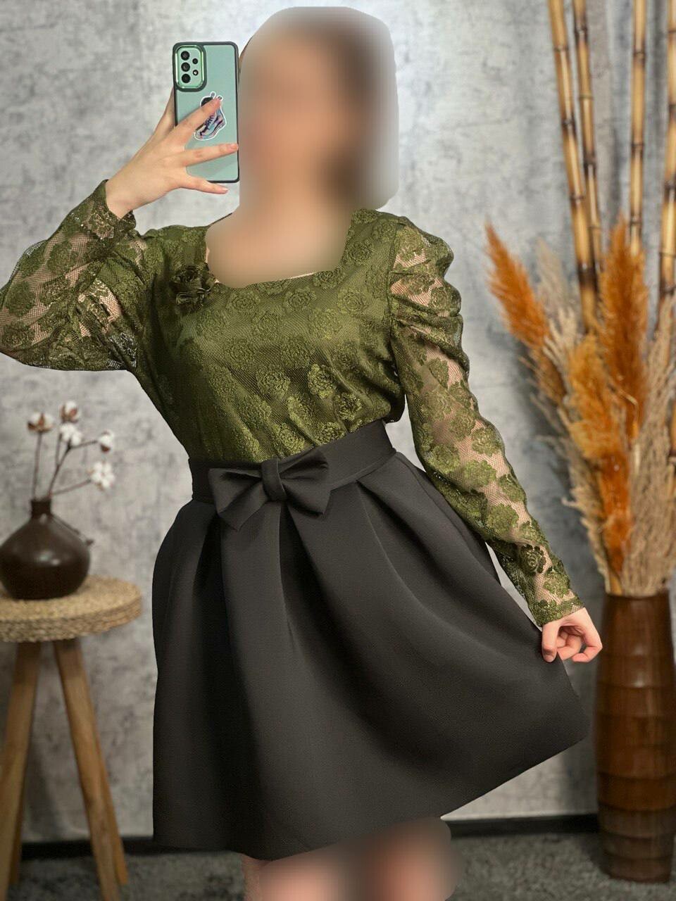 شومیز دانتل گل 1222