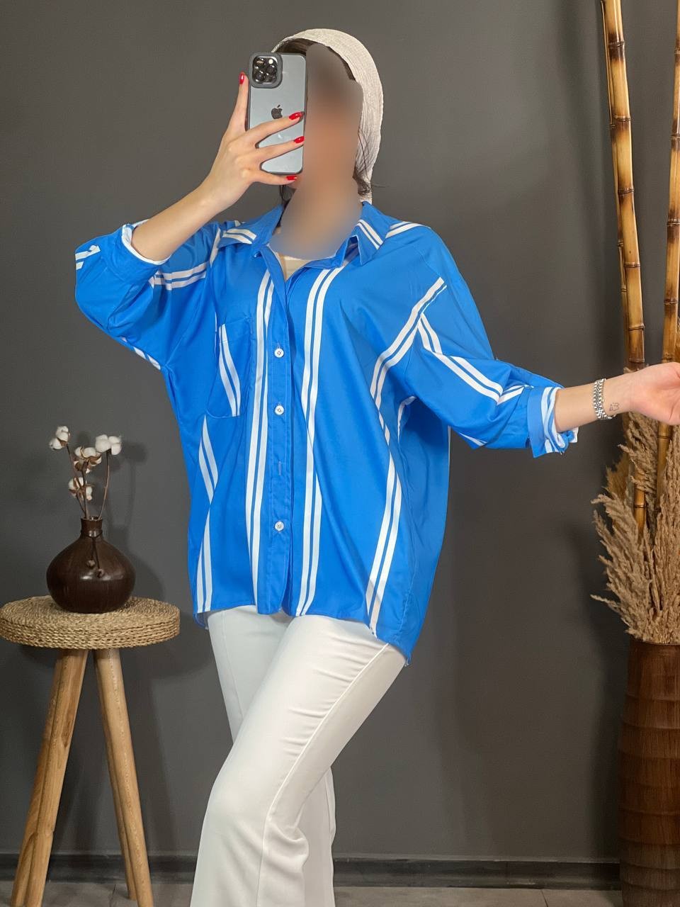 شومیز بوگاتی خطدار 1224