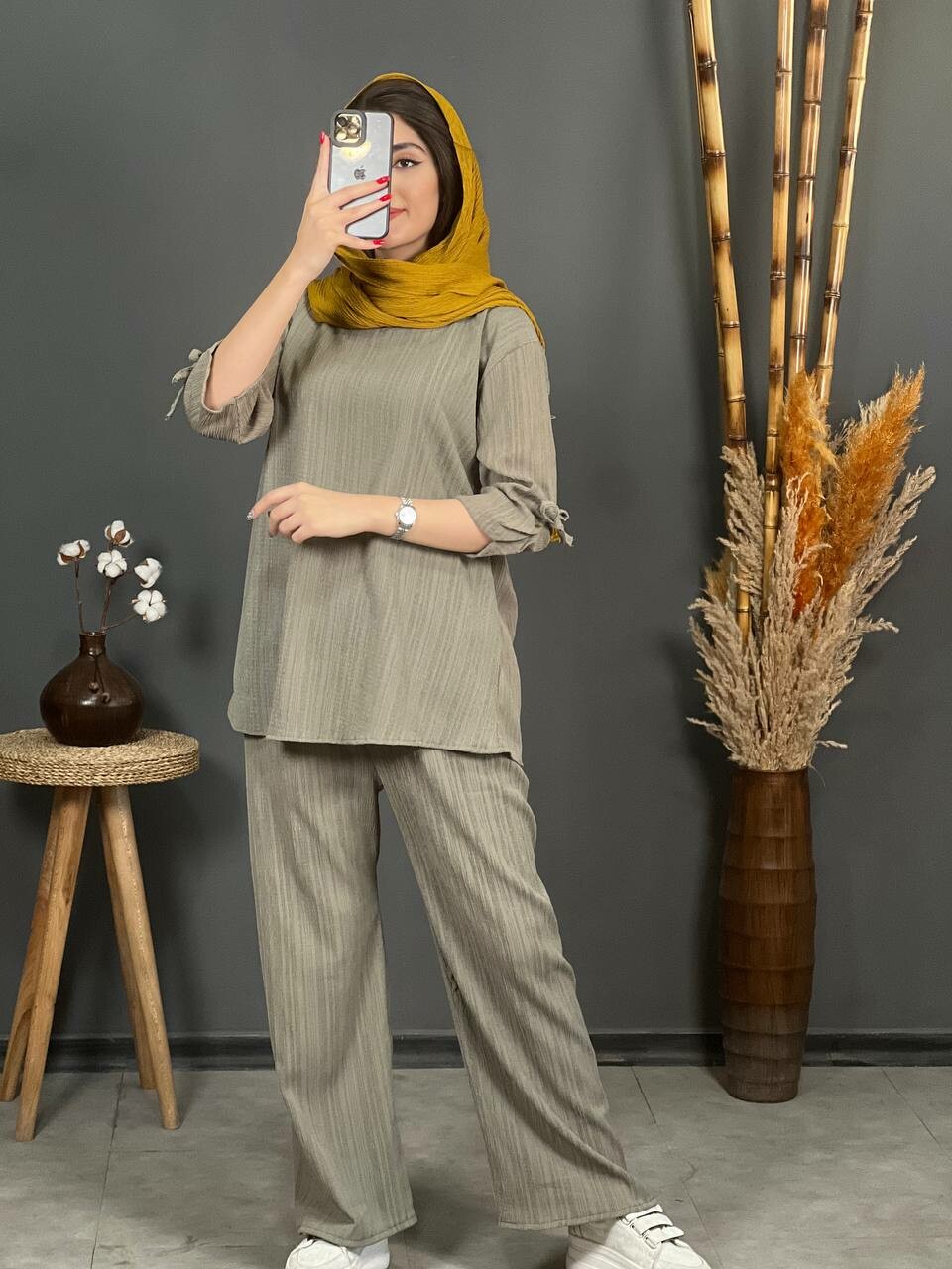 ست کراش آستین بند دار 1138