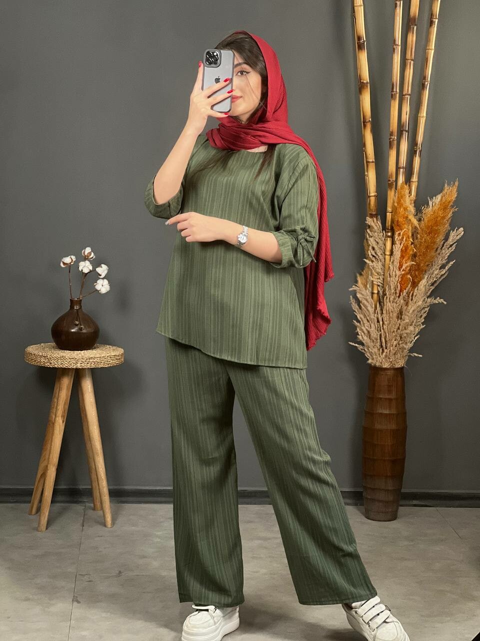ست کراش آستین بند دار 1138