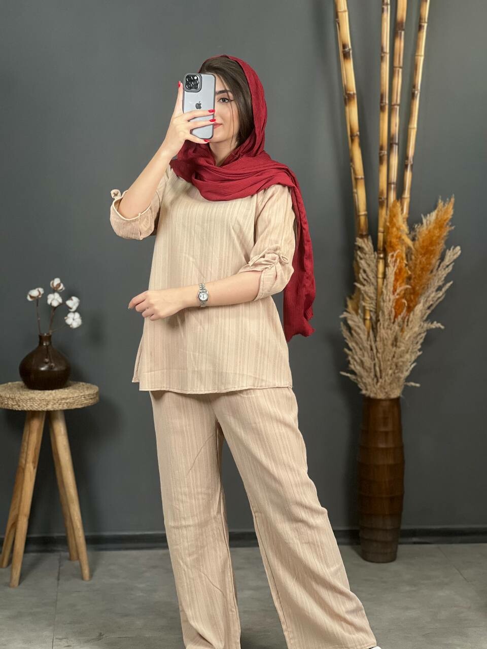 ست کراش آستین بند دار 1138