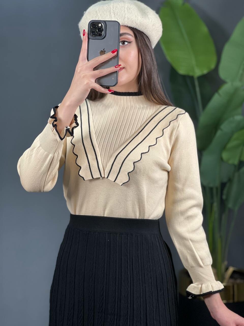 بلوز بافت ناتالی کد 1470