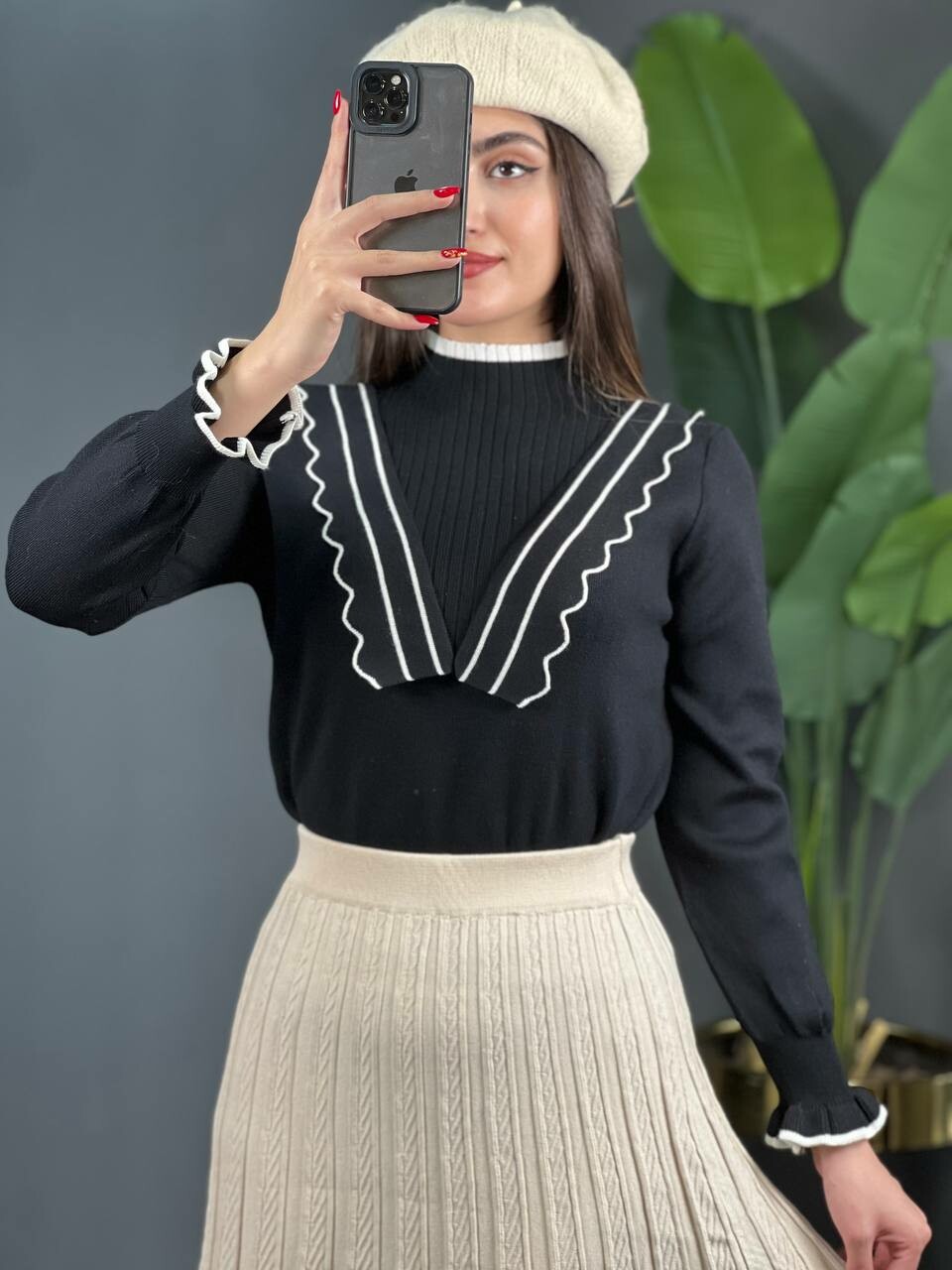 بلوز بافت ناتالی کد 1470