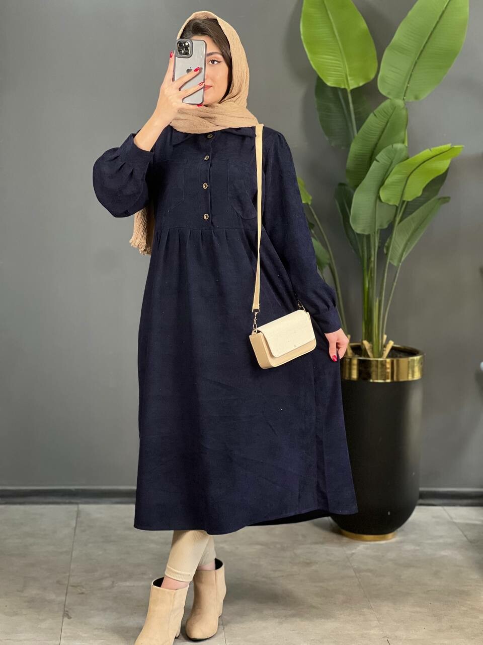 پیراهن کبریتی دایموند کد 1371