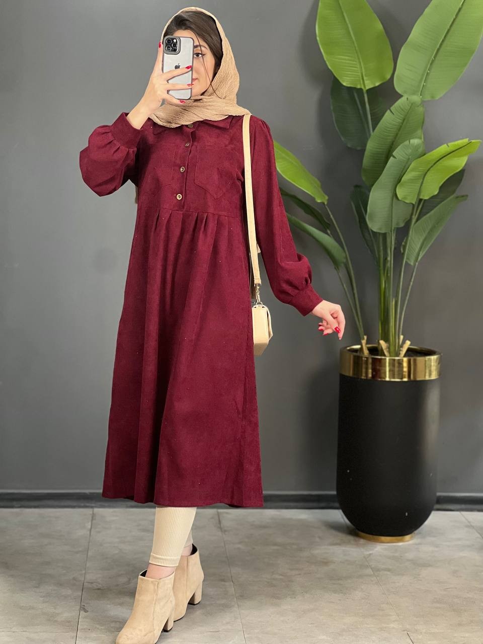 پیراهن کبریتی دایموند کد 1371