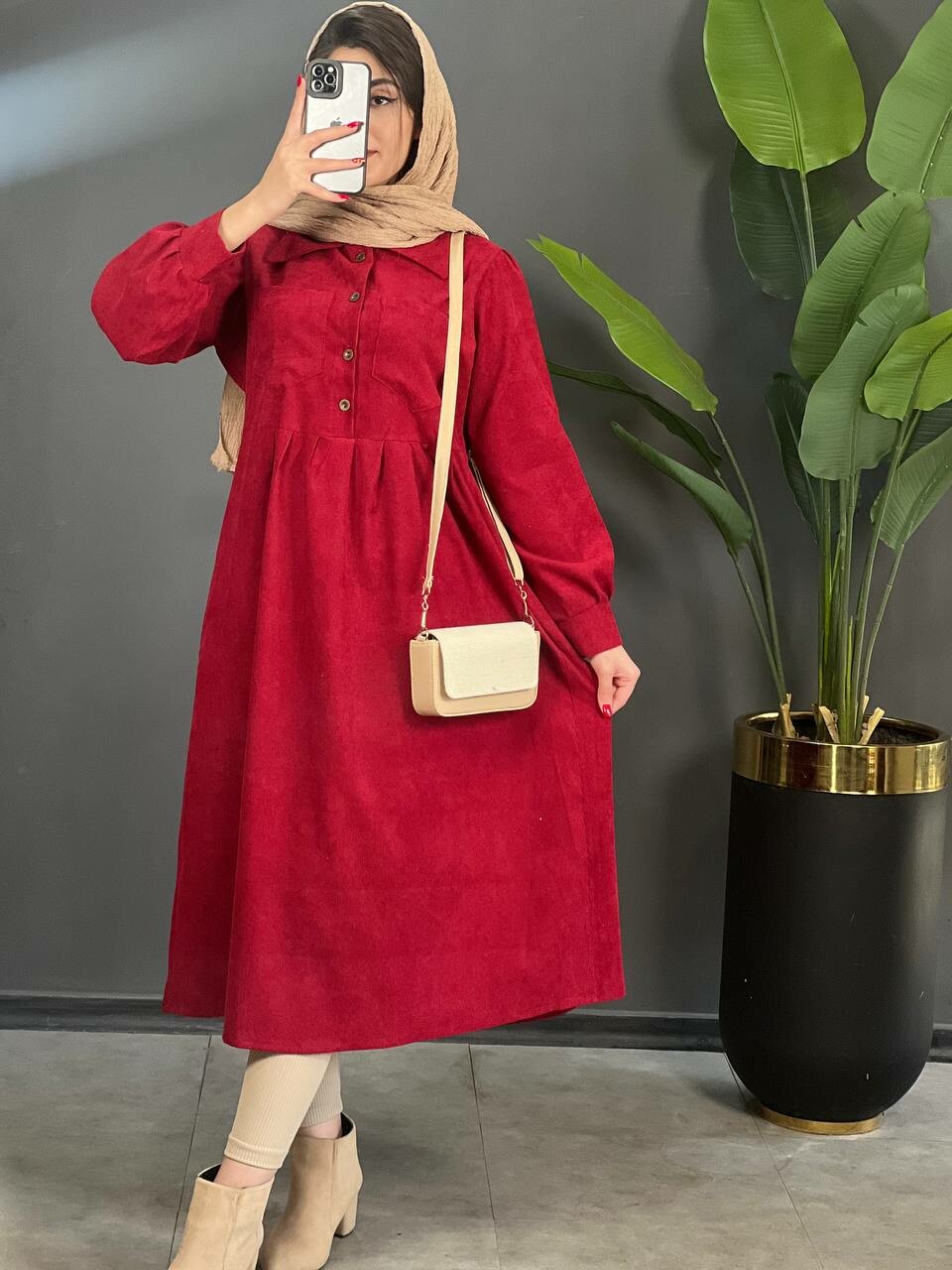 پیراهن کبریتی دایموند کد 1371