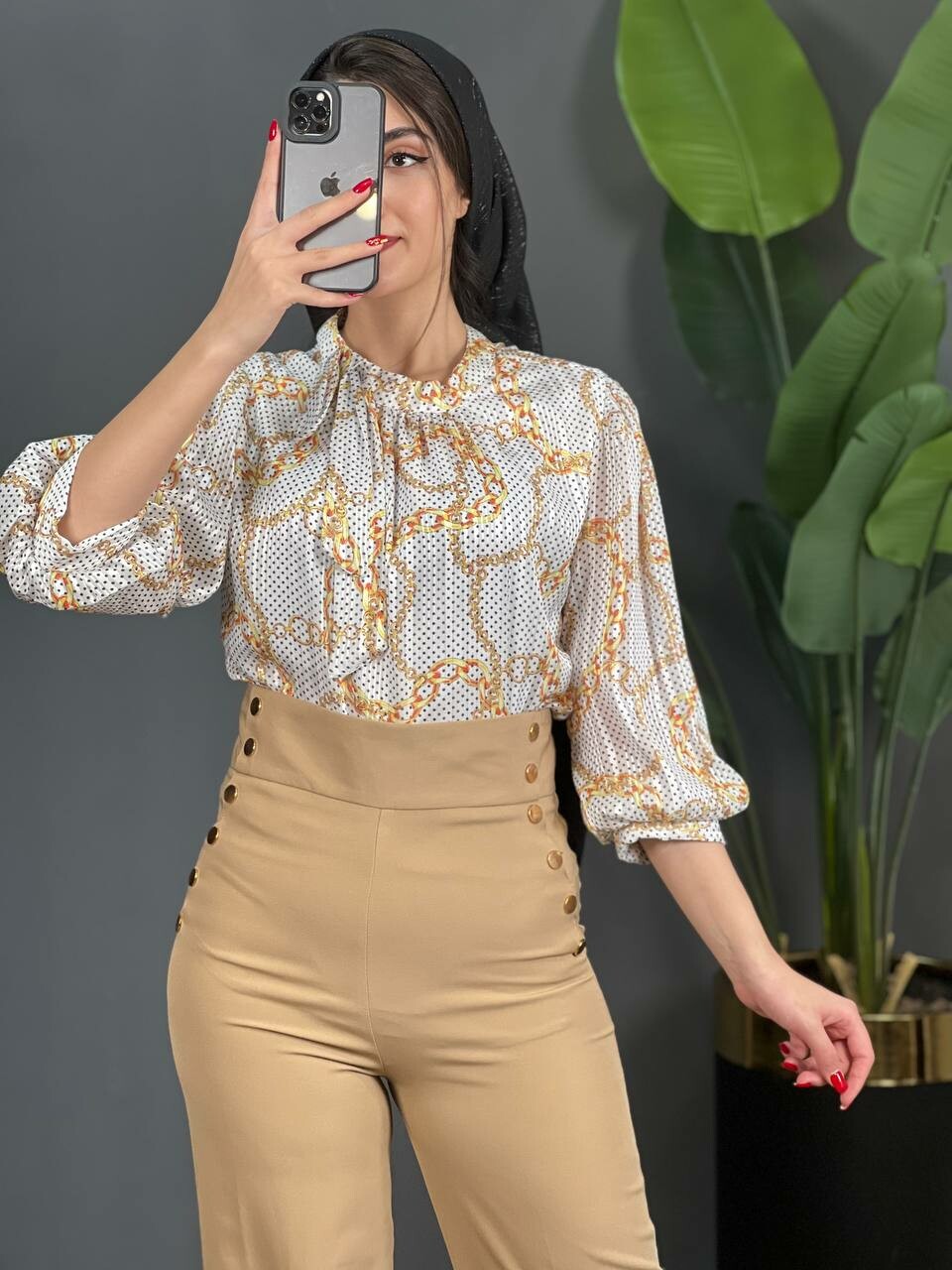 شومیز کریشه زنجیری کد 1472