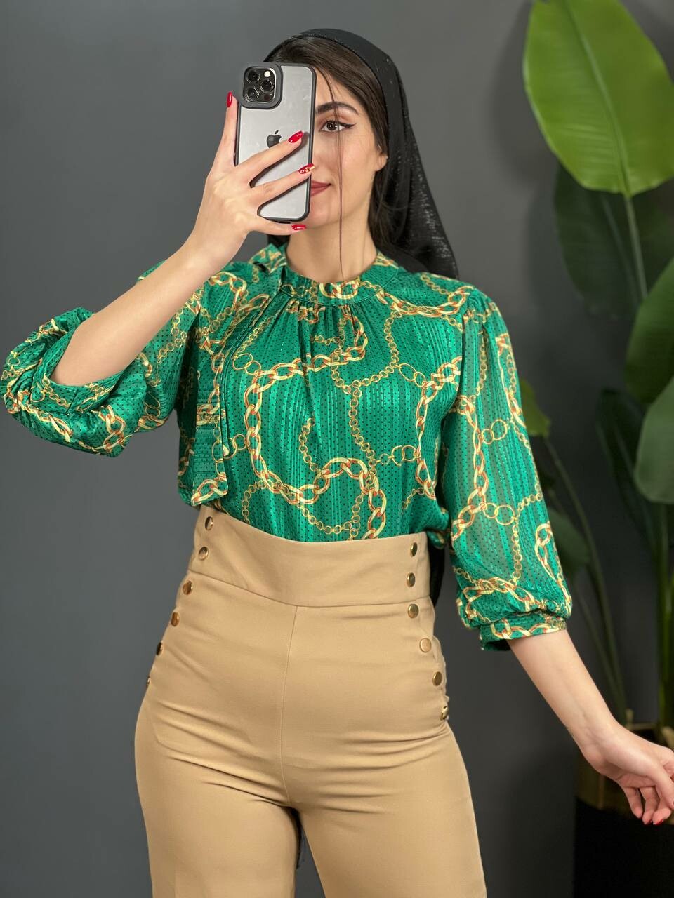 شومیز کریشه زنجیری کد 1472