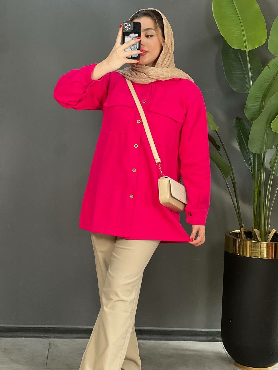 مانتو کتان ضخیم شادن کد 1522