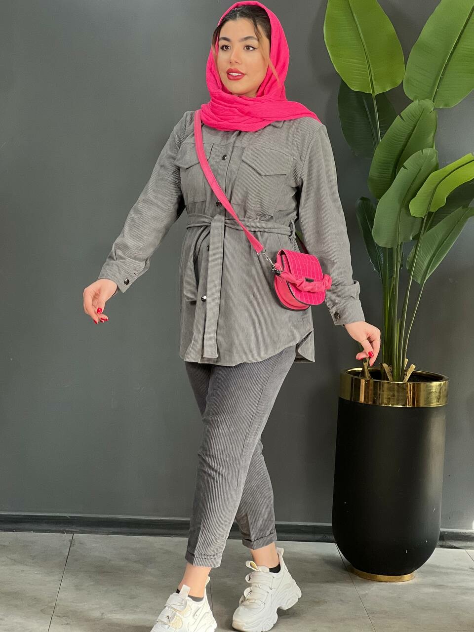 مانتو کبریتی کمربندی کد 1530