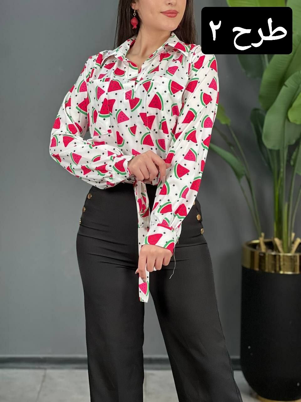 شومیز یلدایی جیبدار کد 1539